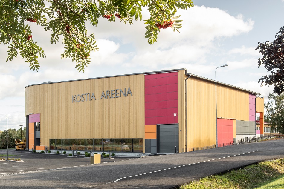a picture of the new Kostia Areena Sports Centre