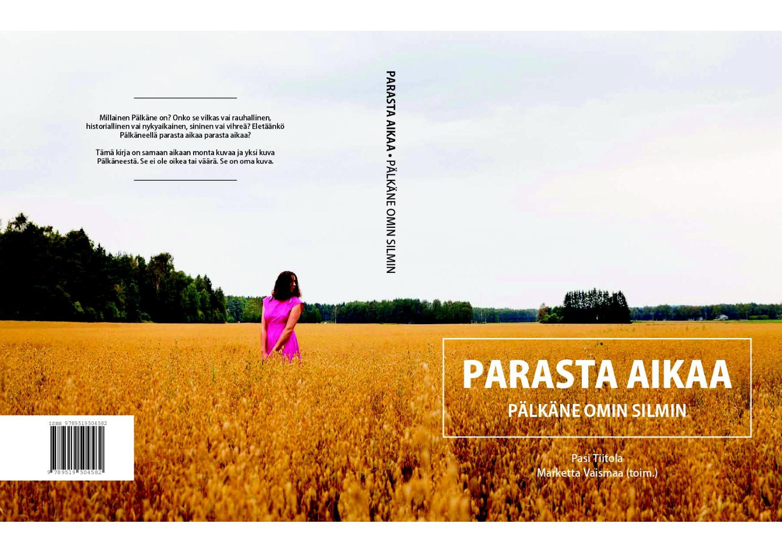 a logo that has a woman standing in a beautiful wheat field