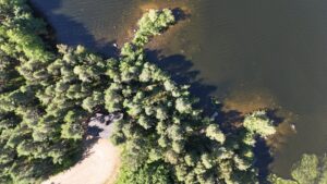 Vohlisaaren sauna ilmakuva
